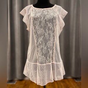 Sheer beach cover lingerie loungewear